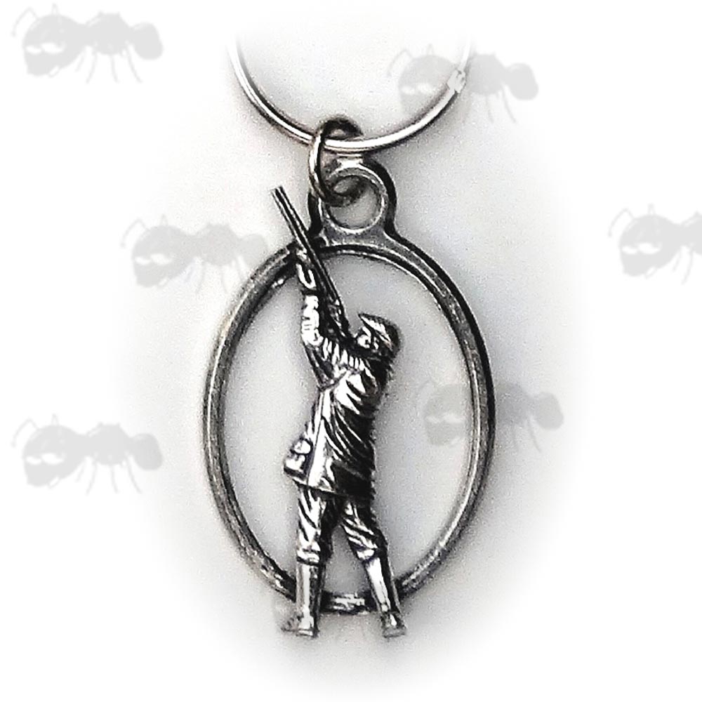 Shooter Pewter Keyring