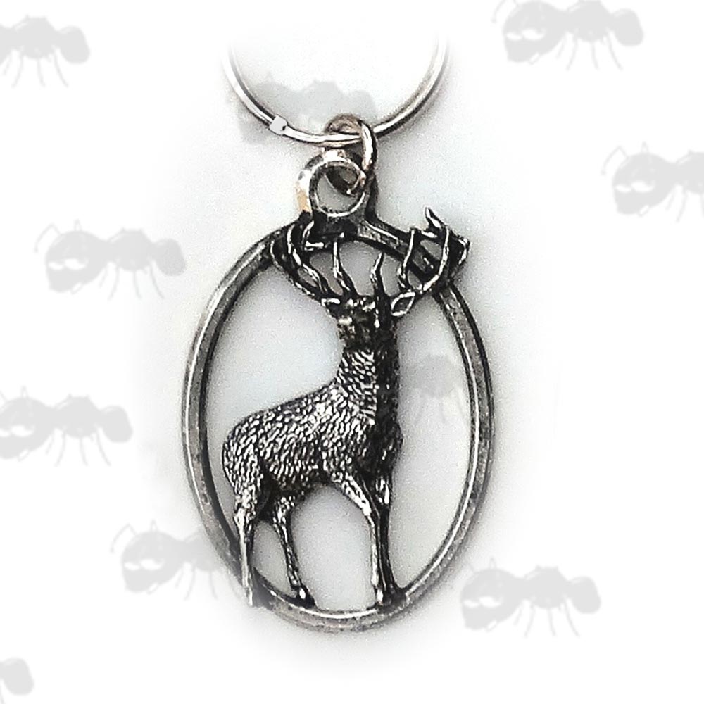 Stag Pewter Keyring