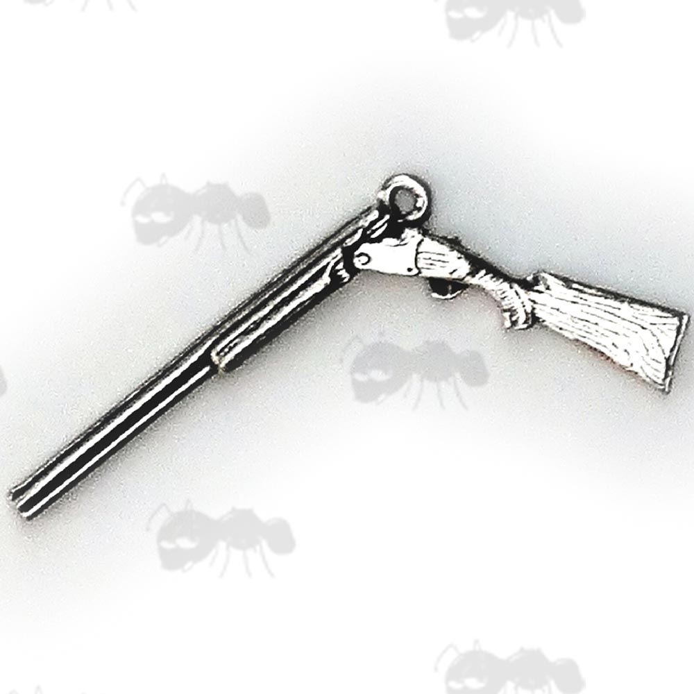 Broken Shotgun Pewter Pendant