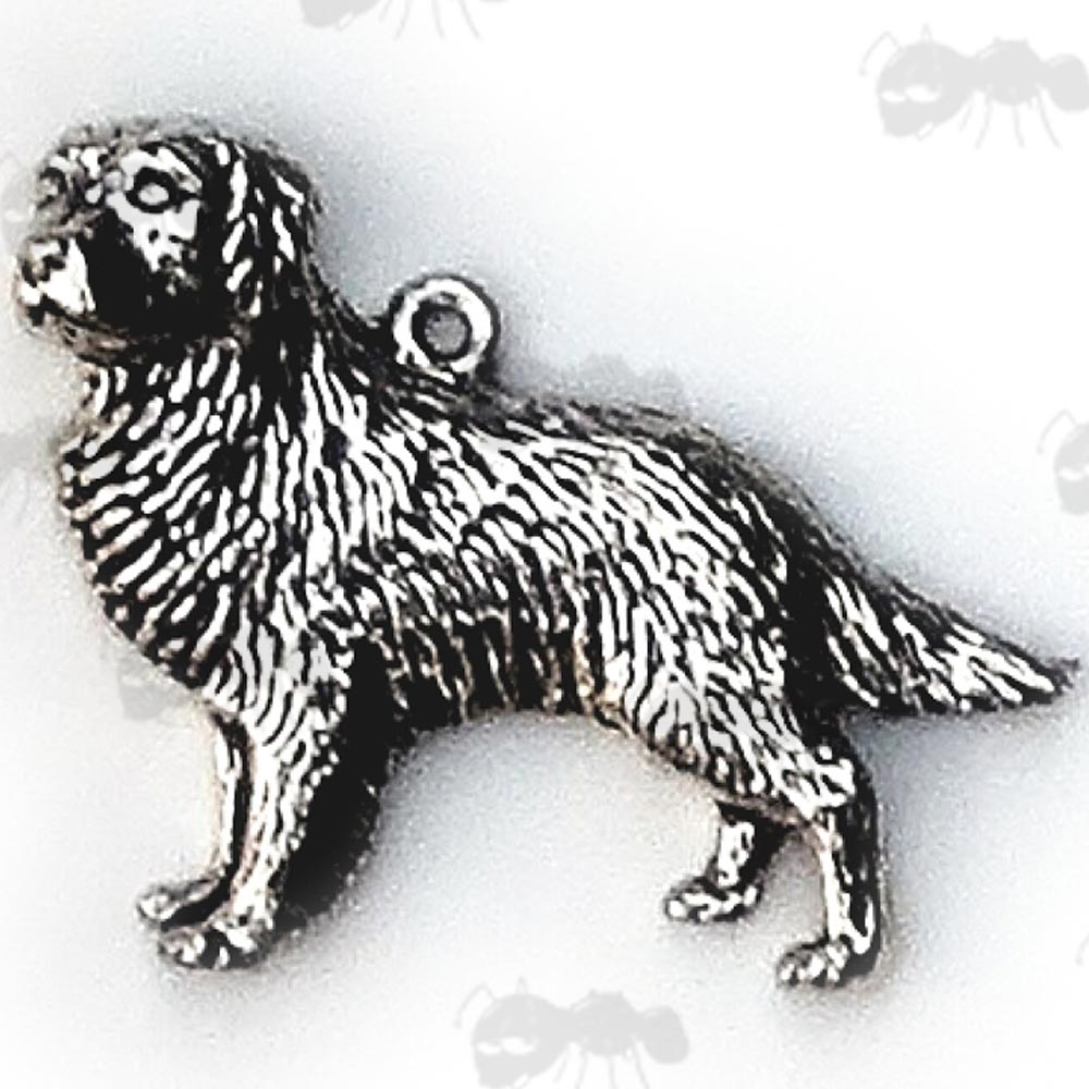 Golden Retriever Pewter Pendant