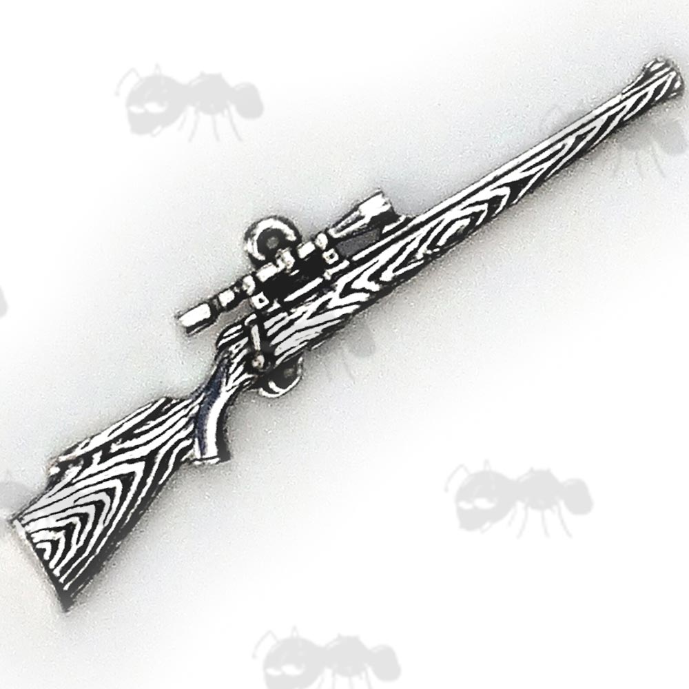 Hunting Rifle Pewter Pendant