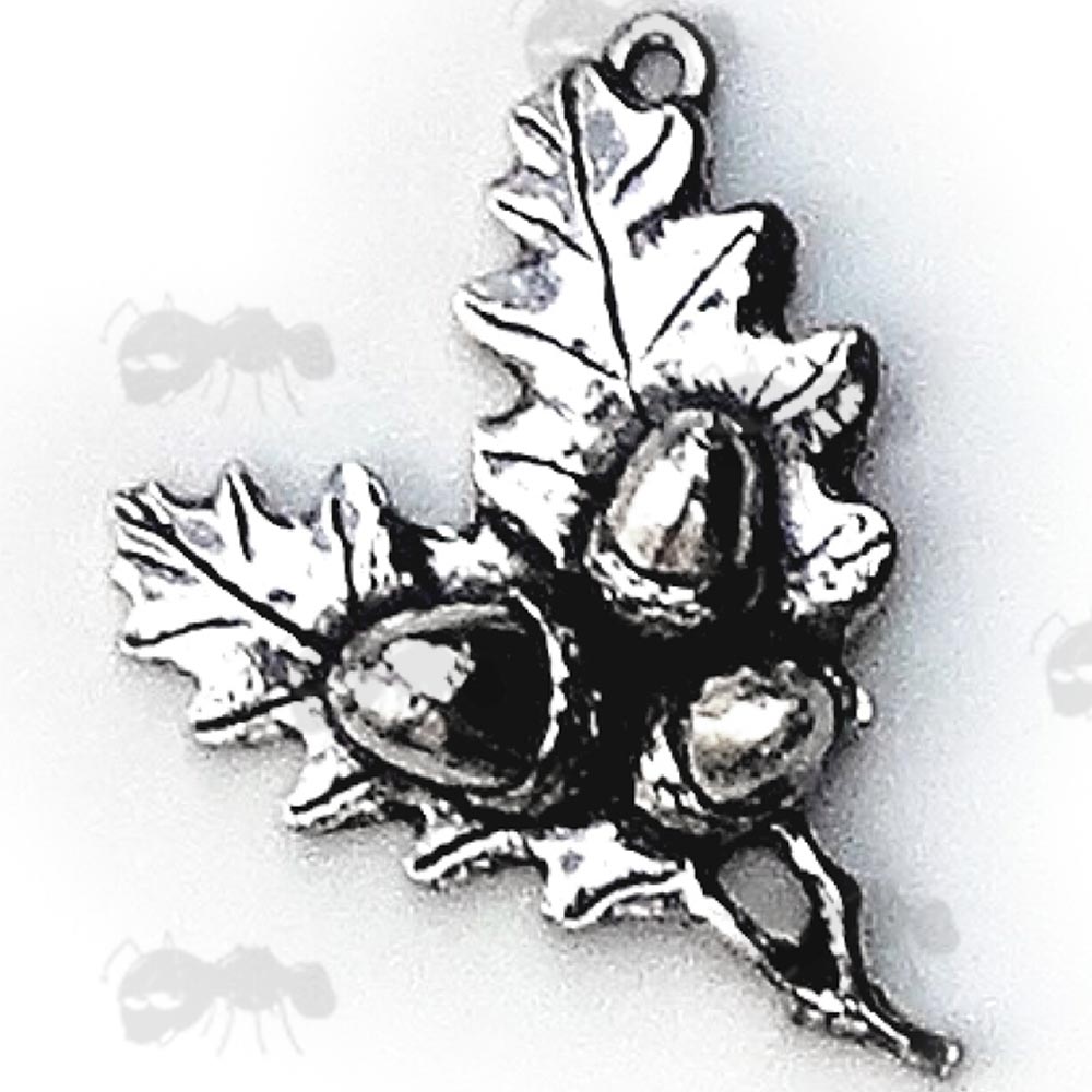 Oak Leaves Pewter Pendant