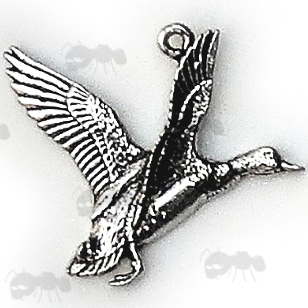 Rising Mallard Pewter Pendant