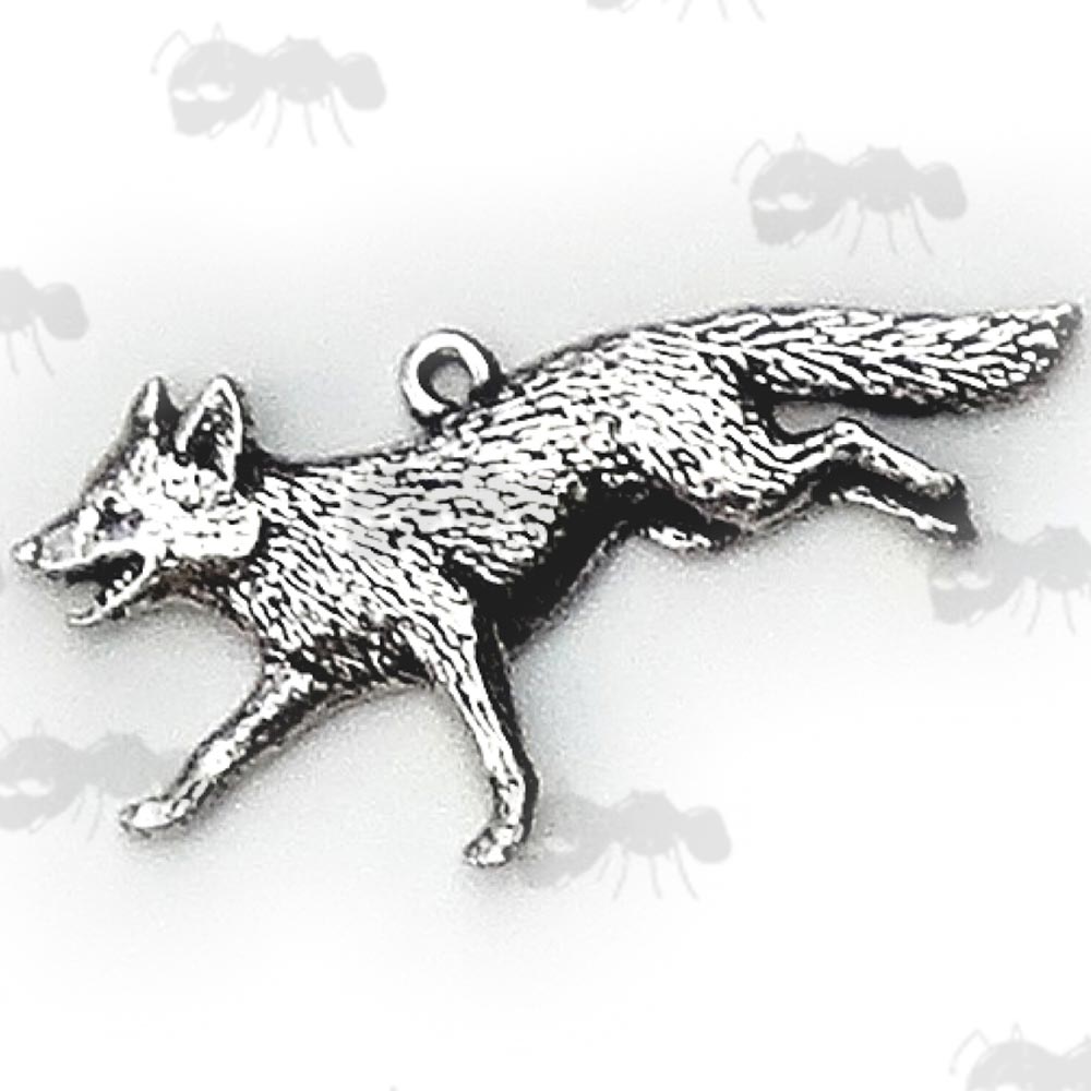 Running Fox Pewter Pendant