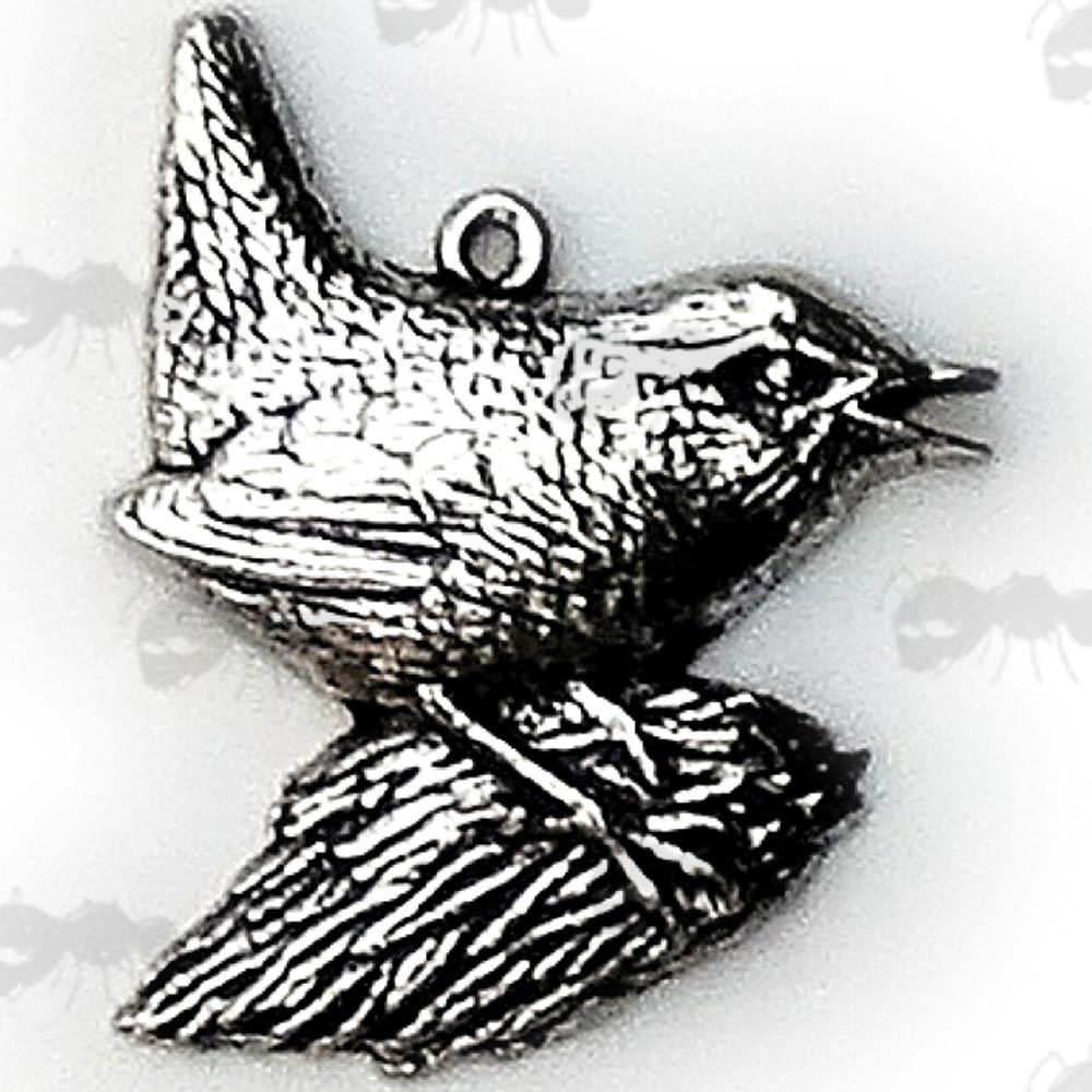 Wren Pewter Pendant