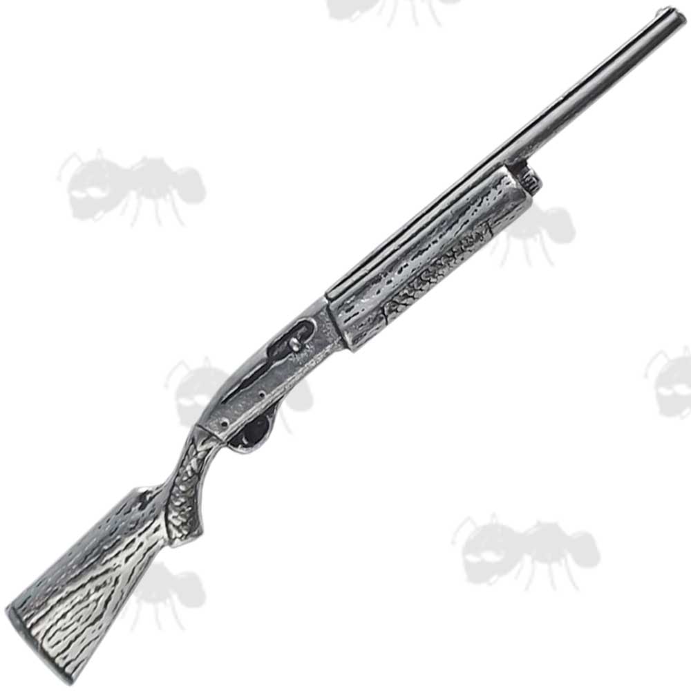 Automatic Shotgun Pewter Pin Badge