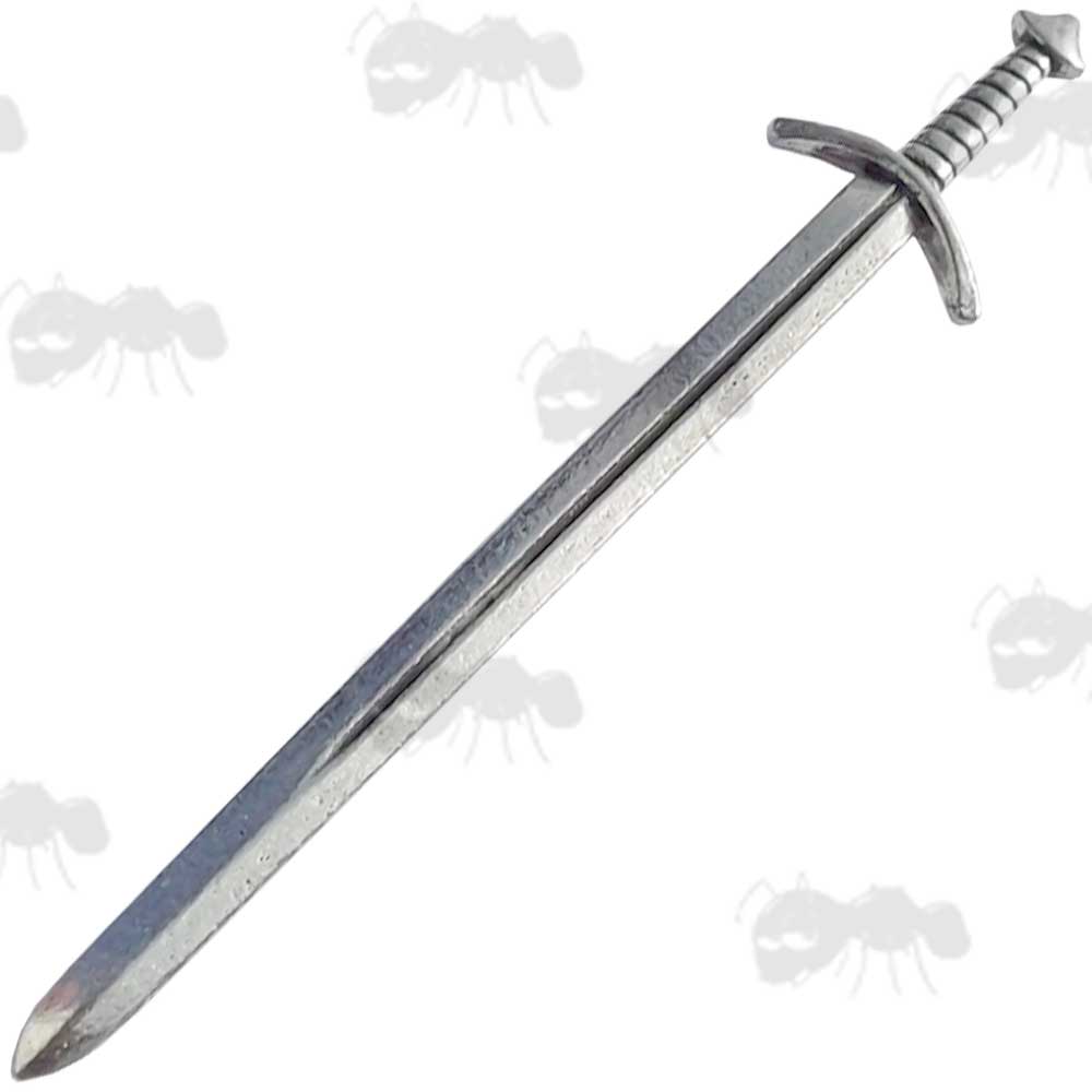 Battle Sword Pewter Pin Badge