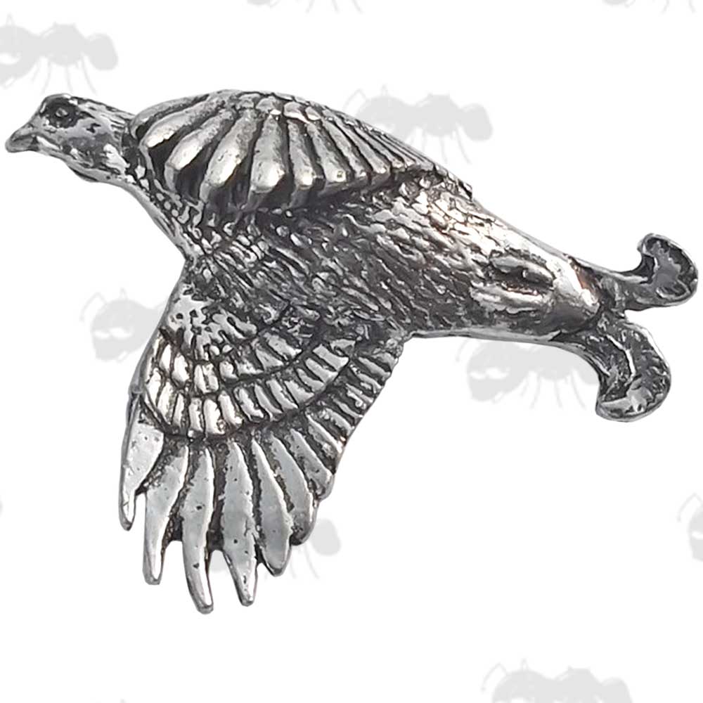 Black Grouse Bird Hand Made in UK Pewter Lapel Pin Badge  TSB B40