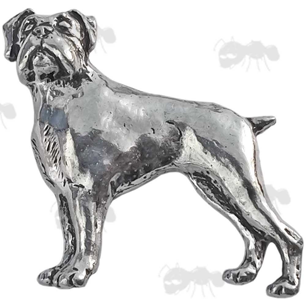 Boxer Pewter Pin Badge