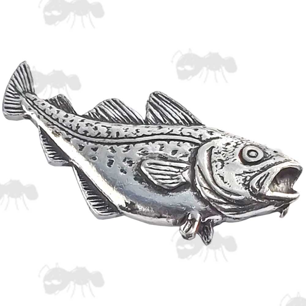 Cod Pewter Pin Badge