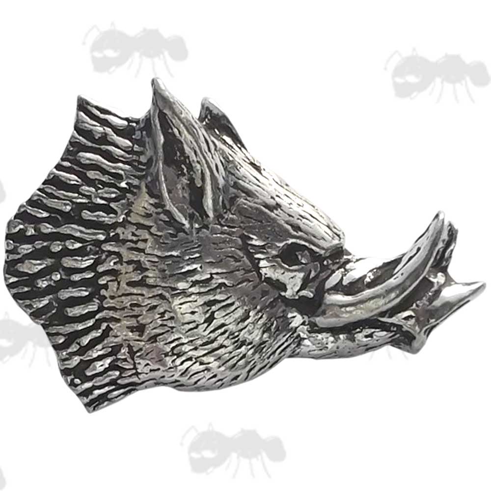 Devil Pig Pewter Pin Badge