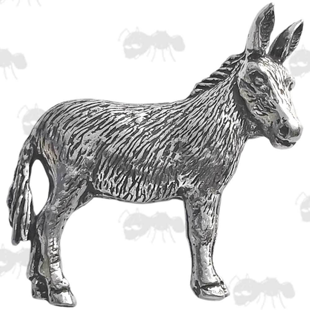 Donkey Pewter Pin Badge