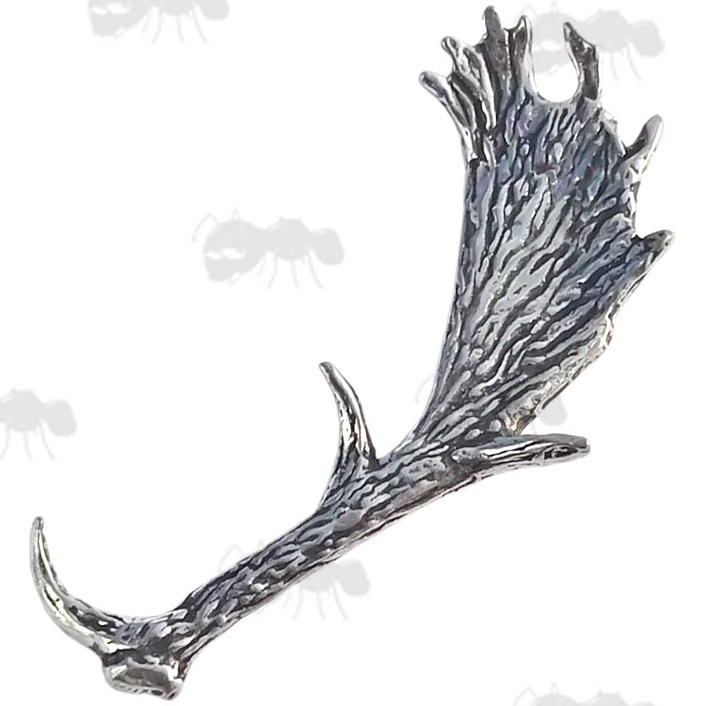 Fallow Antler Pewter Pin Badge