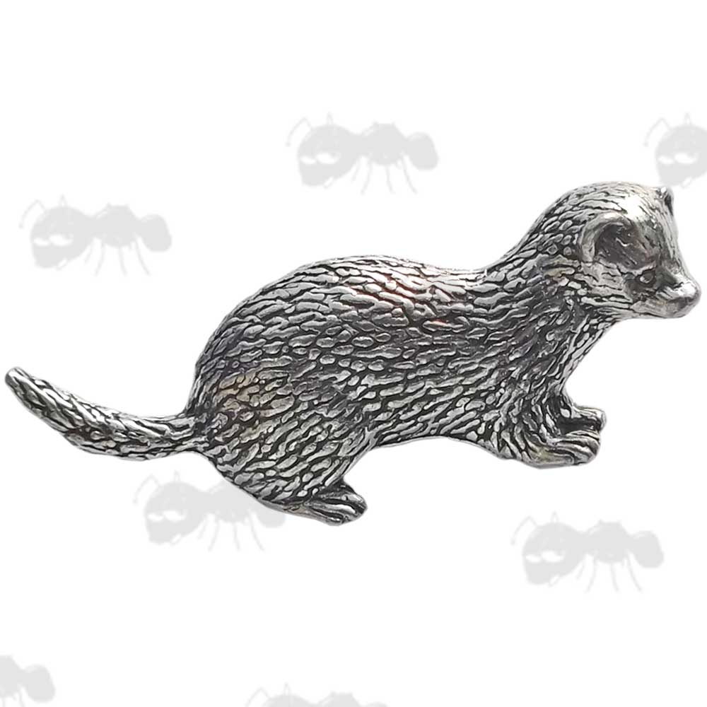 Ferret Pewter Pin Badge