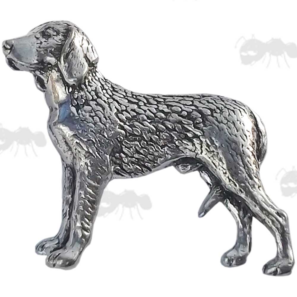 Finnish Hound Pewter Pin Badge