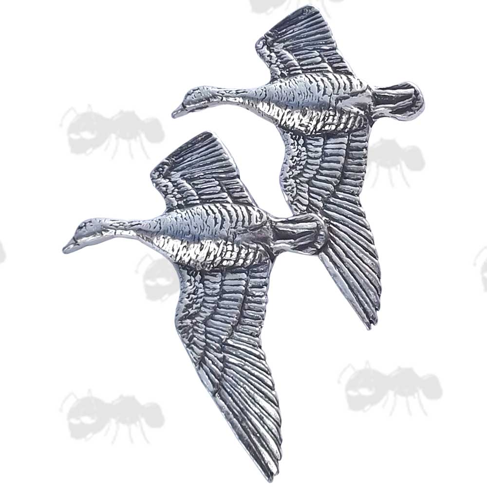 Geese Pewter Pin Badge