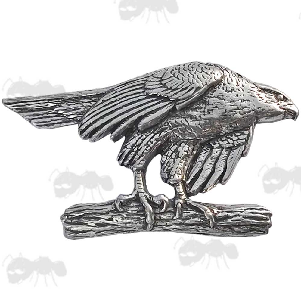 Hawk Pewter Pin Badge