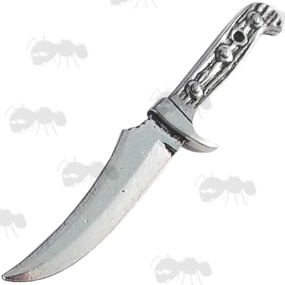 Hunting Knife Pewter Pin Badge