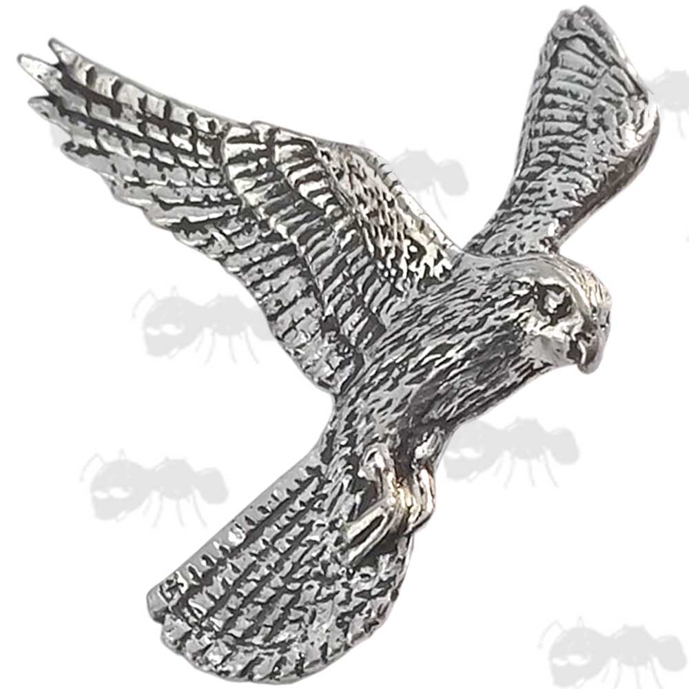 Kestrel Pewter Pin Badge