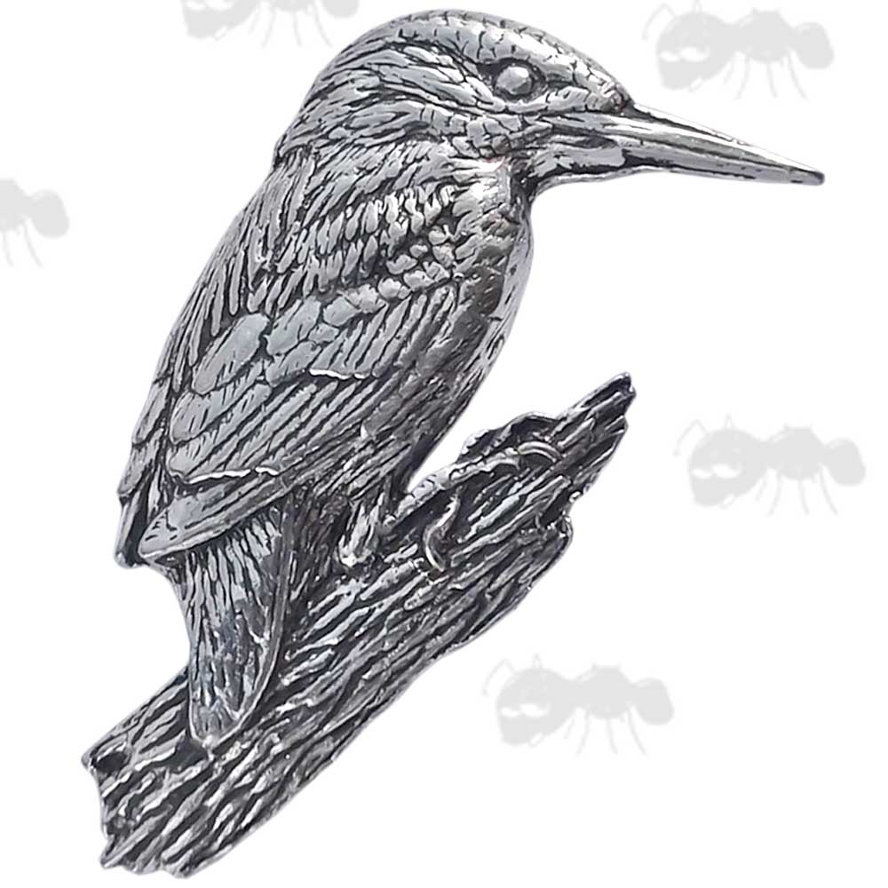 Kingfisher Pewter Pin Badge
