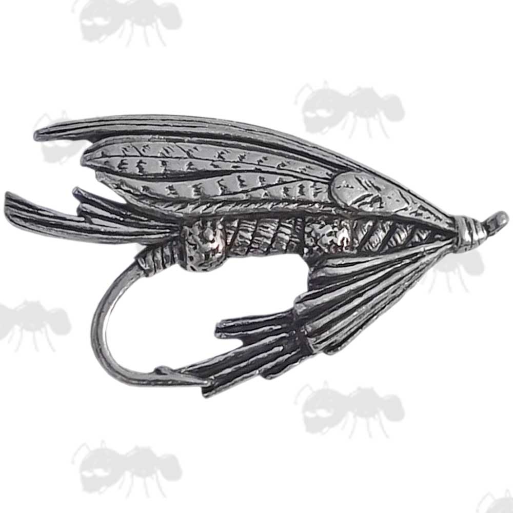 Large Fly Pewter Pin Badge