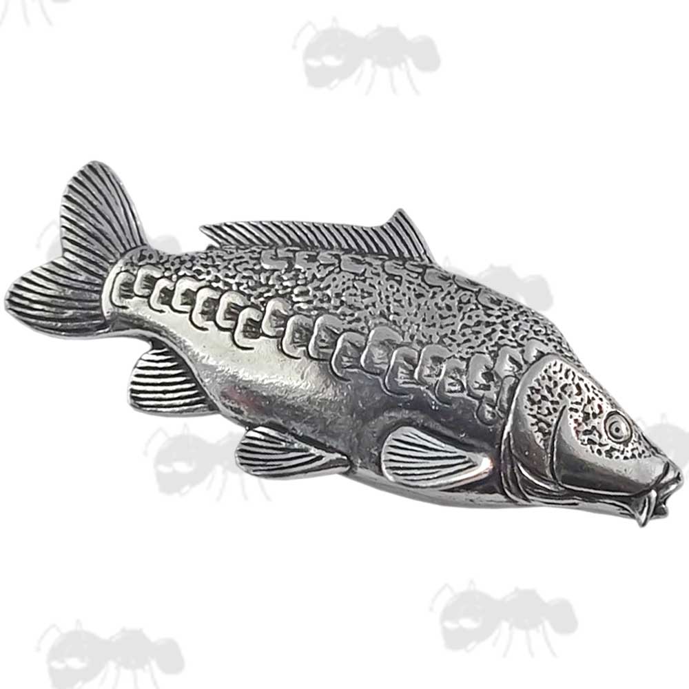 Mirror Carp Pewter Pin Badge