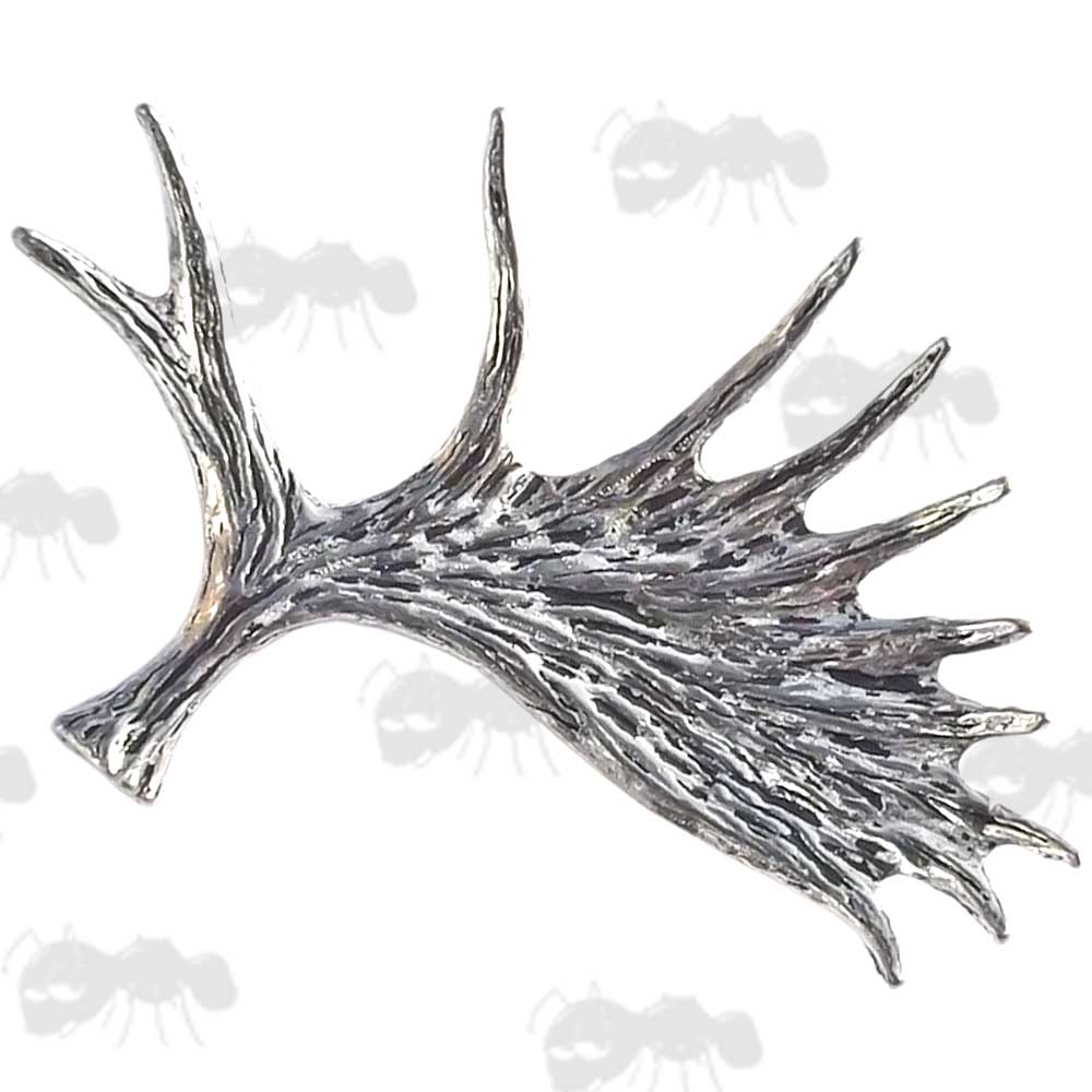 Moose Antler Pewter Pin Badge