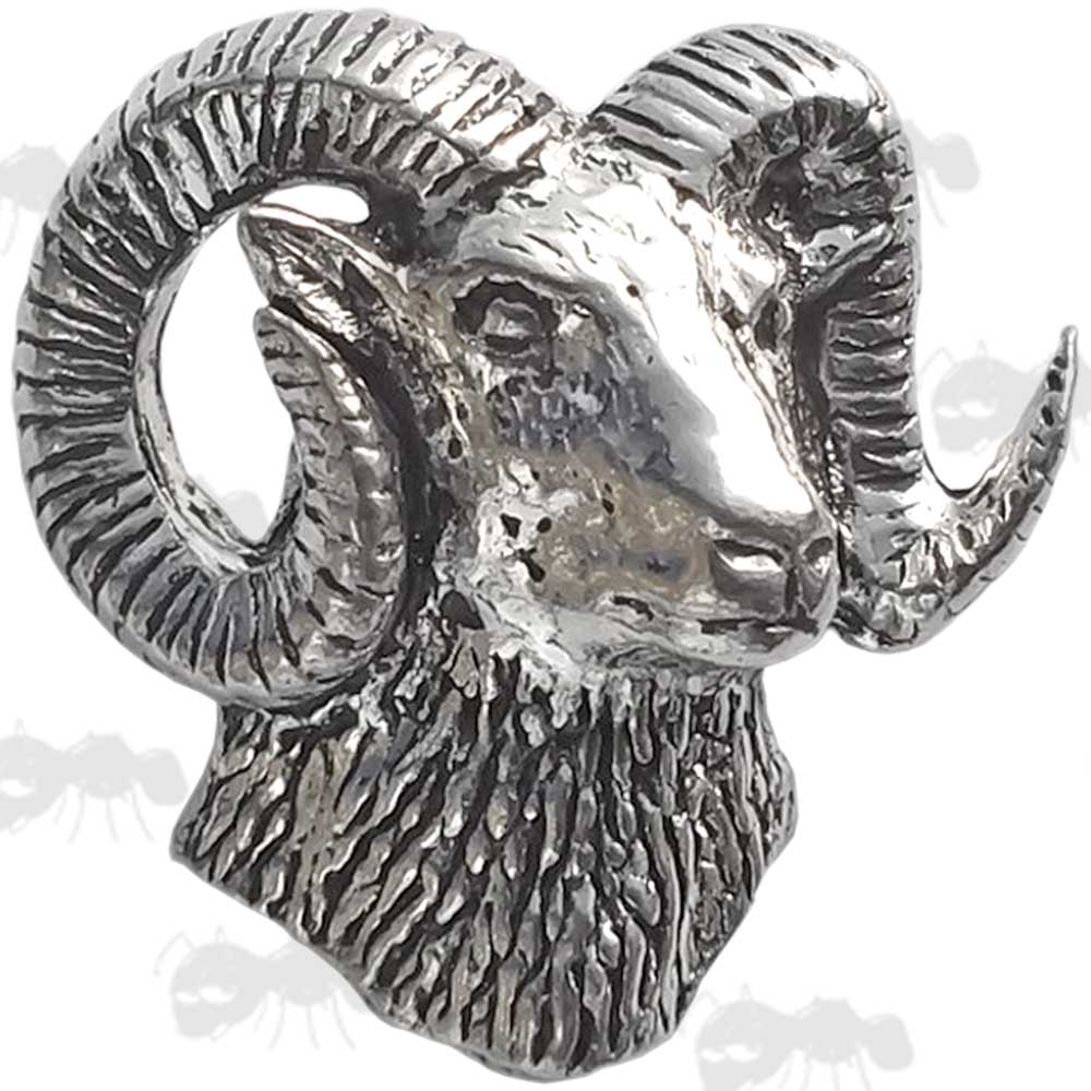 Mouflon Pewter Pin Badge