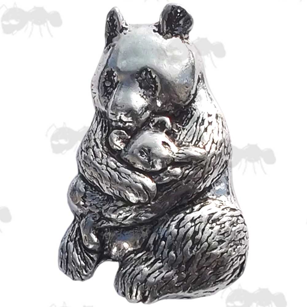 Panda Pewter Pin Badge