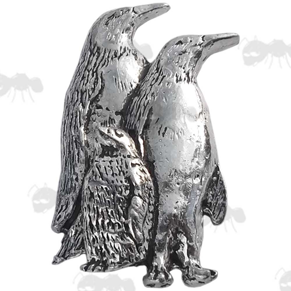 Penguins Pewter Pin Badge