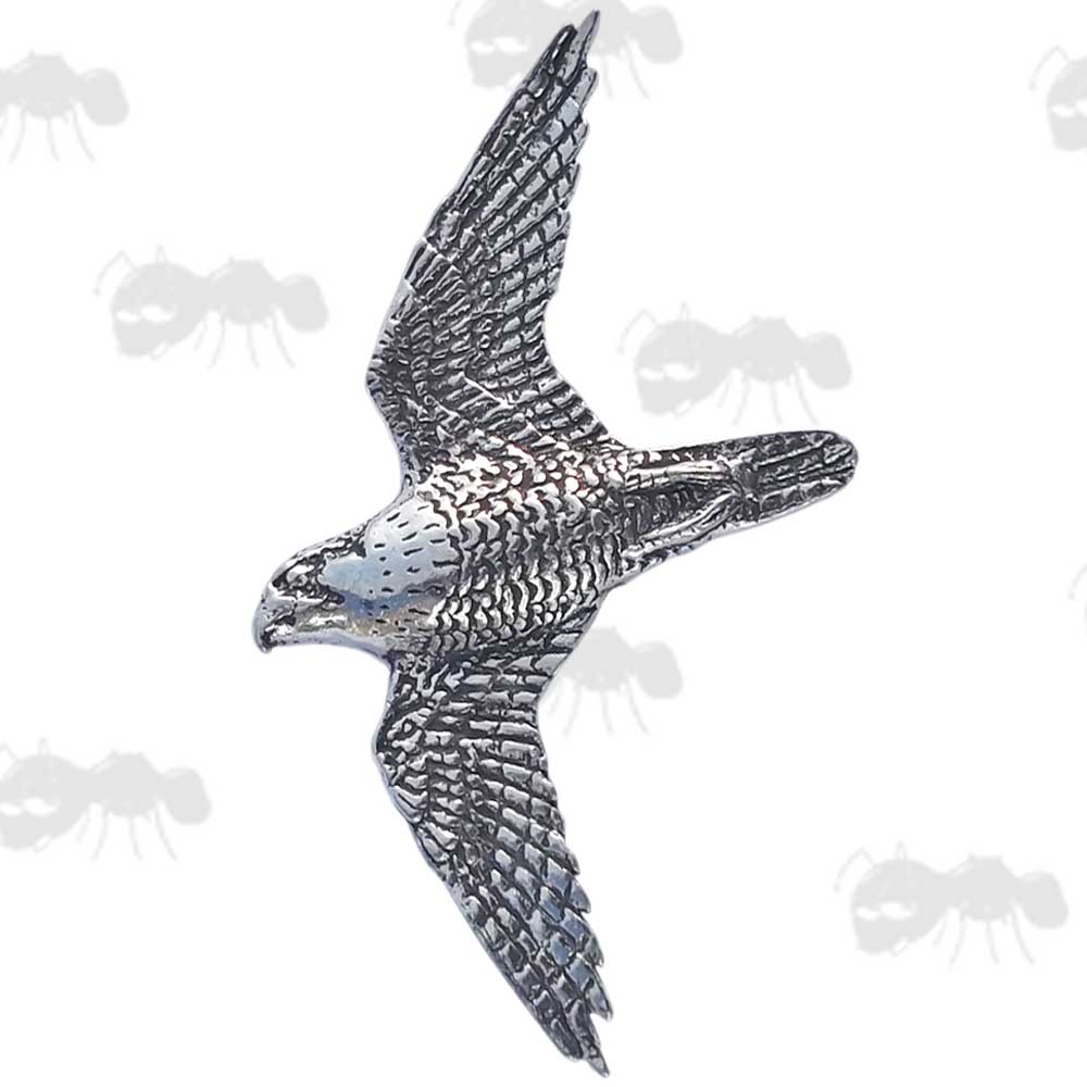 Peregrine Pewter Pin Badge
