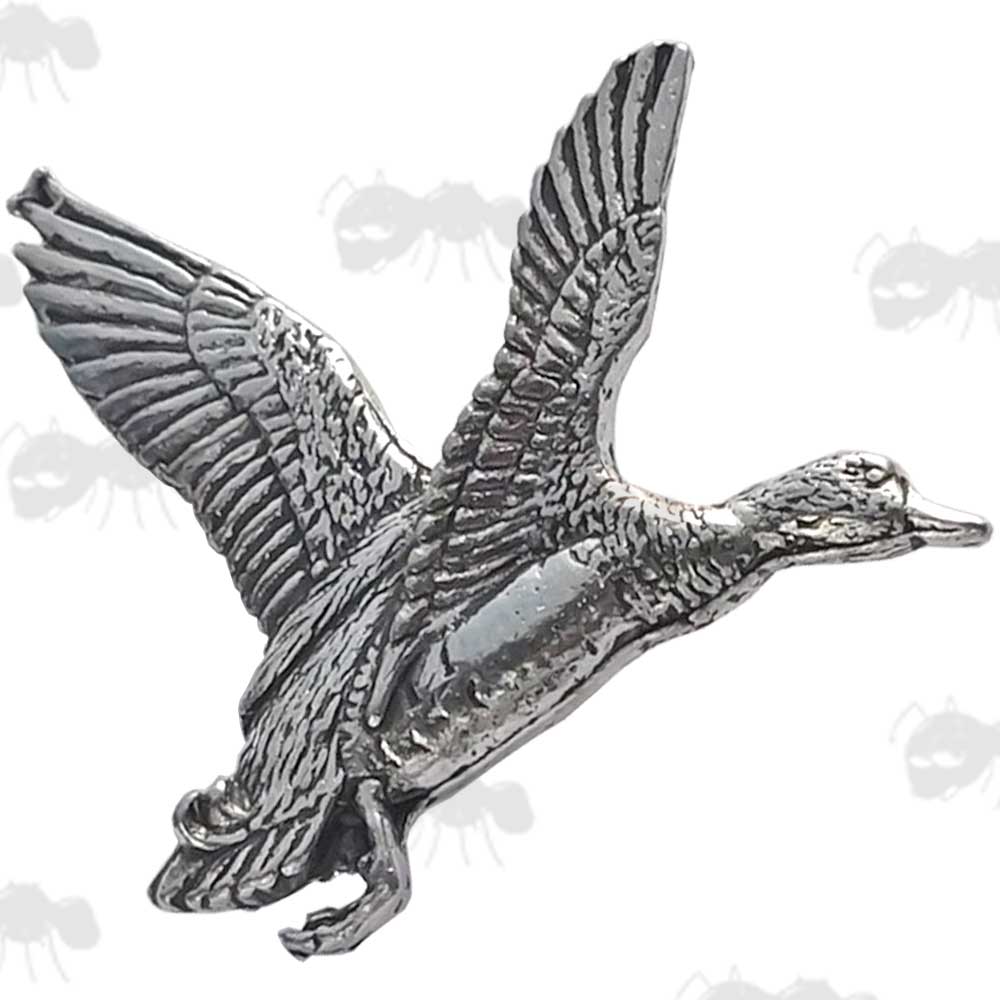 Rising Mallard Pewter Pin Badge