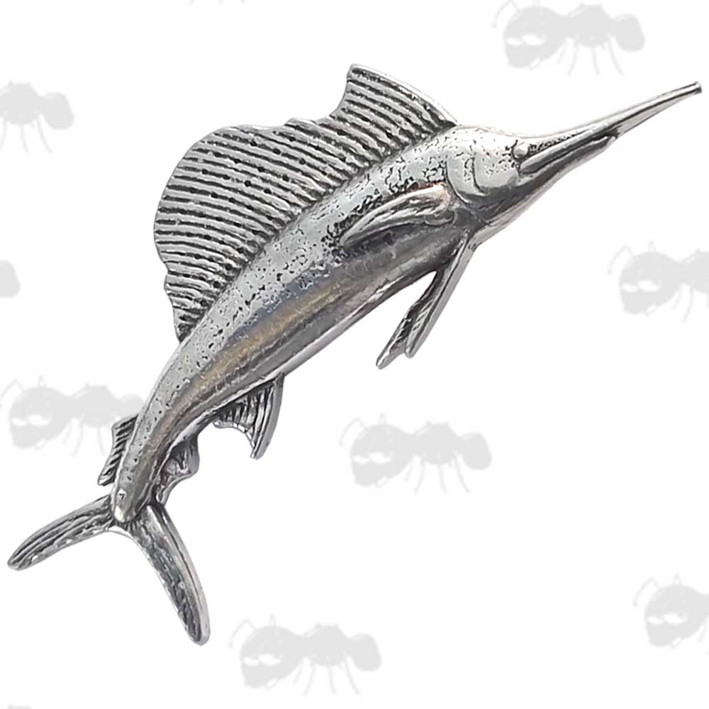 Sailfish Pewter Pin Badge