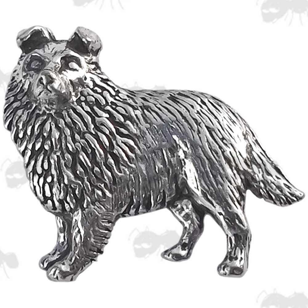 Sheltie Pewter Pin Badge