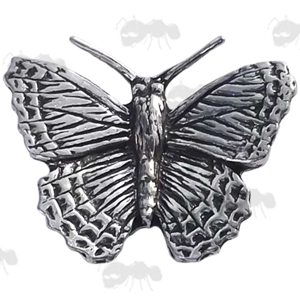 Small Butterfly Pewter Pin Badge