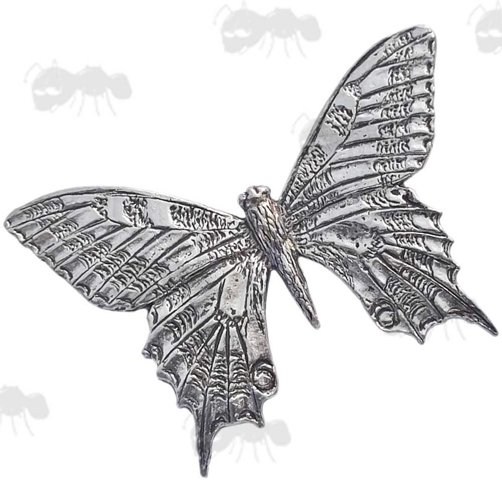 Swallowtail Butterfly Pewter Pin Badge