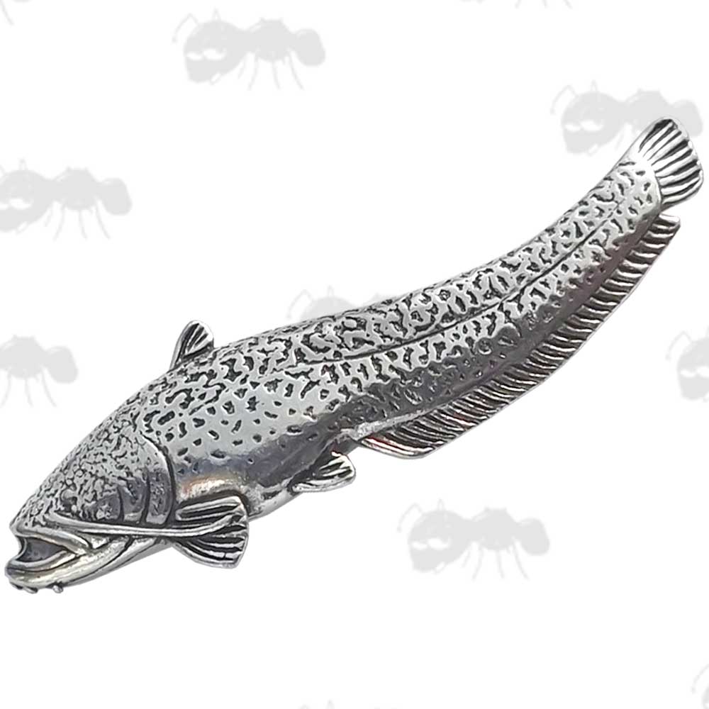 Wels Catfish Pewter Pin Badge