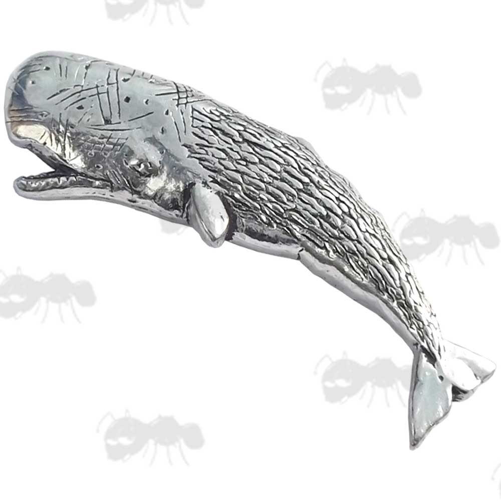 Whale Pewter Pin Badge