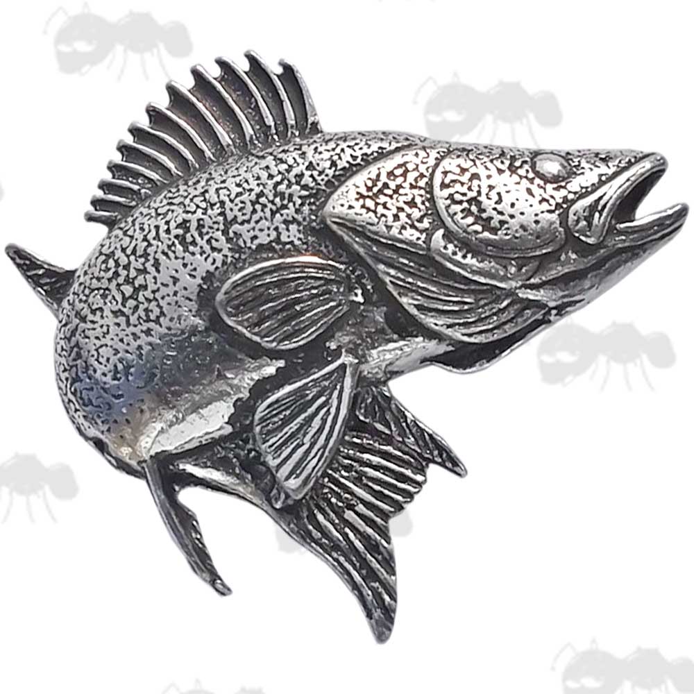 Zander / Walleye Pewter Pin Badge