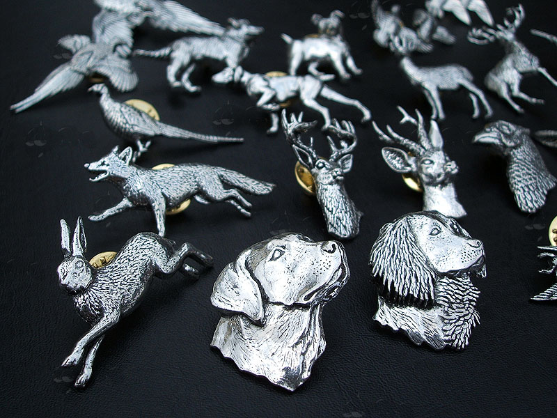 Range of Pewter Pin Badges