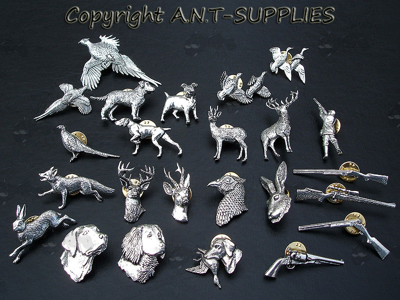 Range of Pewter Pin Badges