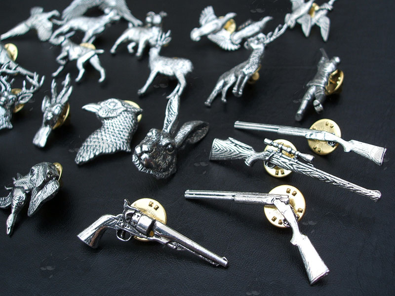 Range of Pewter Pin Badges