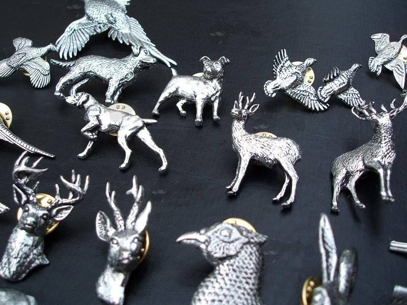 Range of Pewter Pin Badges