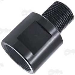 Steel Heavy-Duty 5/8x24 UNEF To 1/2x28 UNEF Threaded Rifle Barrel Adapter