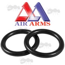 Pair of Replacement Air Arms Rifle Black O-Ring Seals