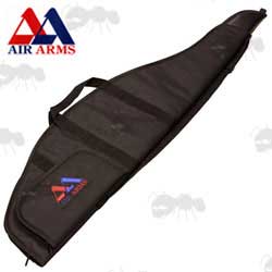 Air Arms Official Black Canvas Rifle Case with Red and Blue Logo