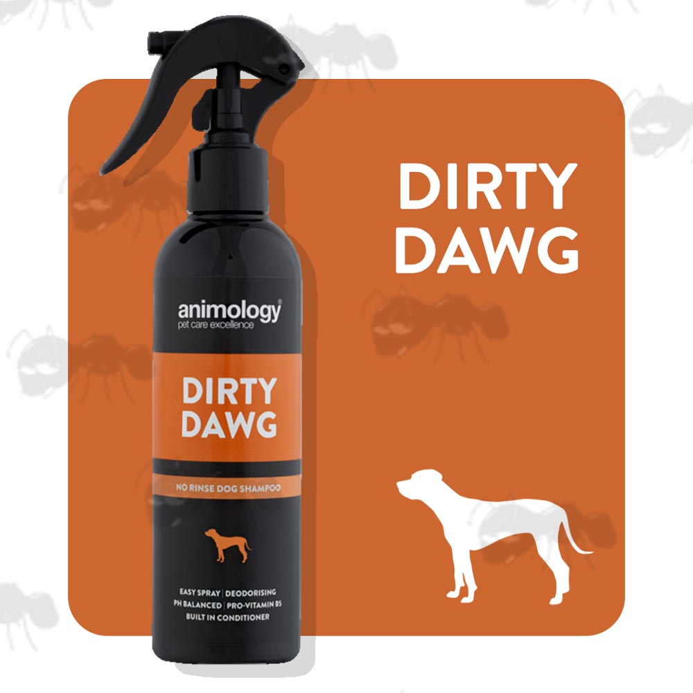250ml Spray Bottle Of Animology Dirty Dawg Deodorising Spray
