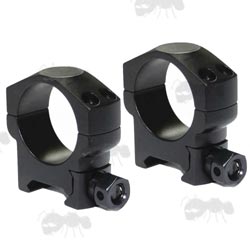QD Rifle Scope Mount Rings for 20mm Picatinny & Weaver Rails HIRAM Scope Ring 2 Pack Tactical Rings for Scopes Optics and More Set of 2 