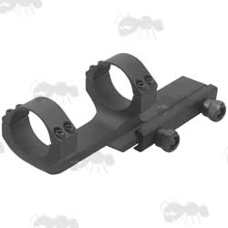Extra Long Length AR-15 OP Offset Picatinny Flat Top Scope Mount With 30mm Rings