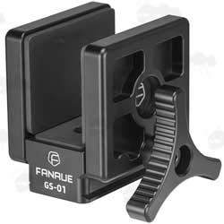 All Black Metal Rifle Tripod Fitting Saddle Mount Rest for Either Threaded or ARCA Swiss Fitting